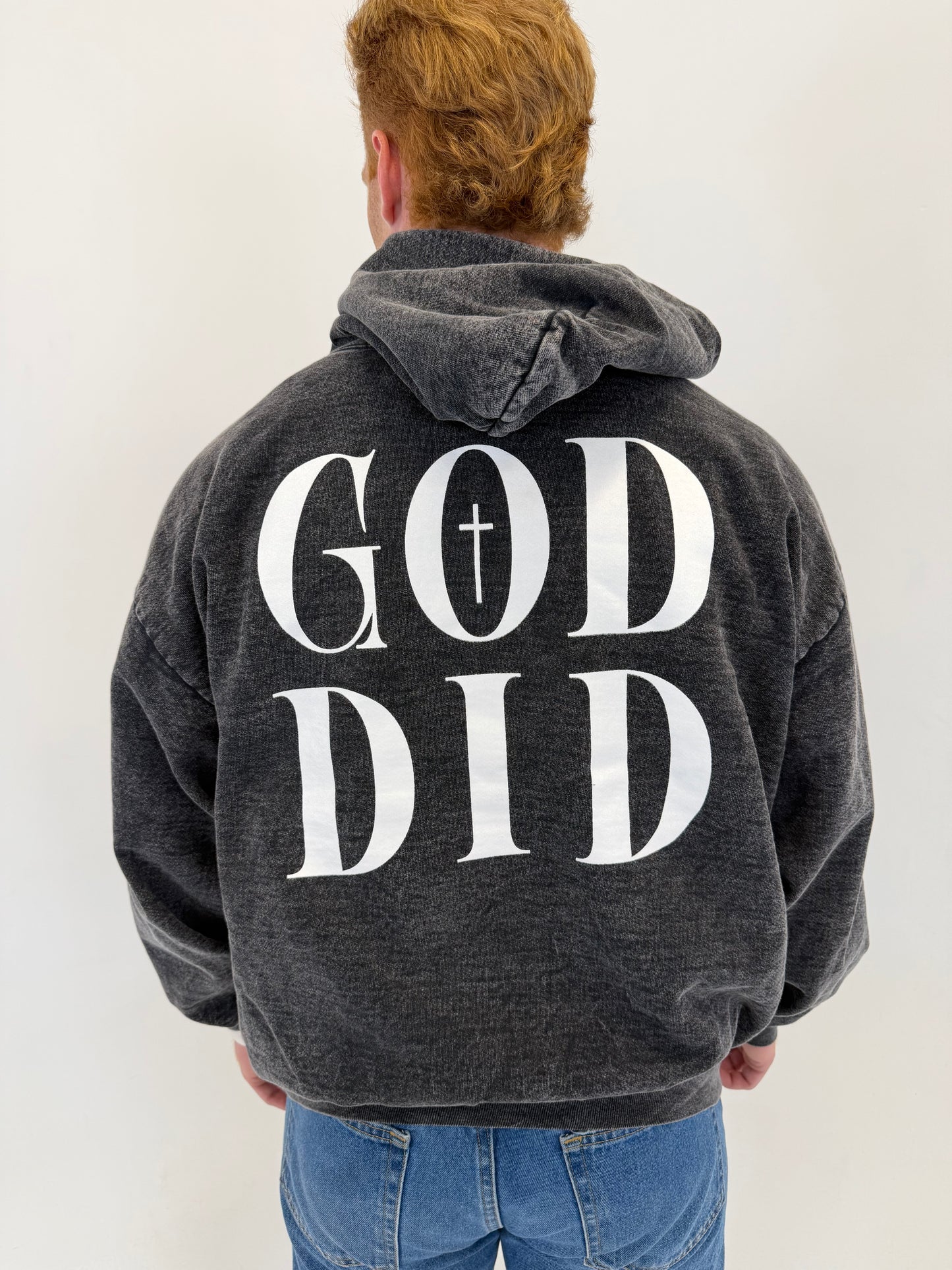 Carbon Black “GOD DID” Hoodie
