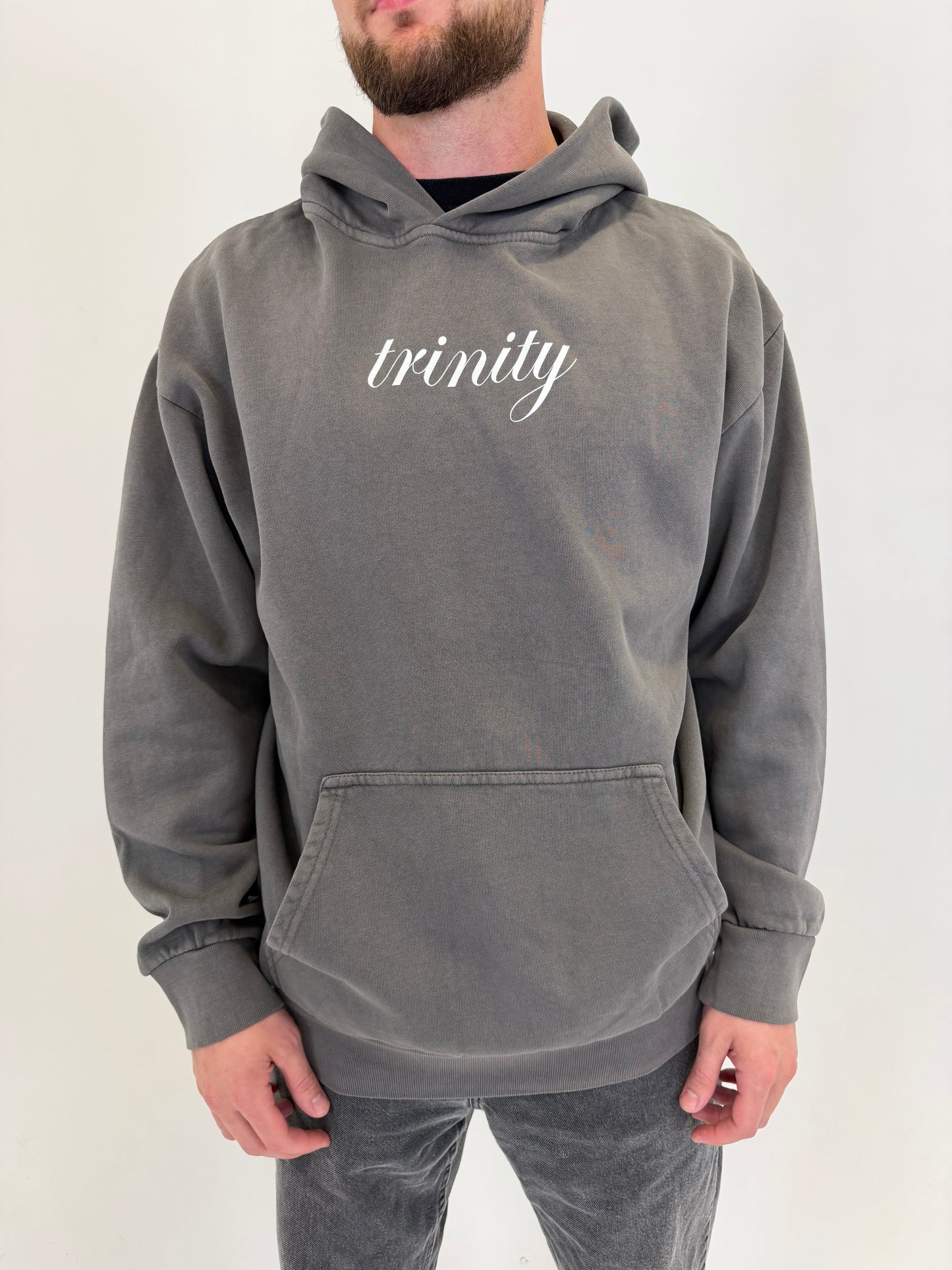 Vintage Gray “GOD DID” Hoodie
