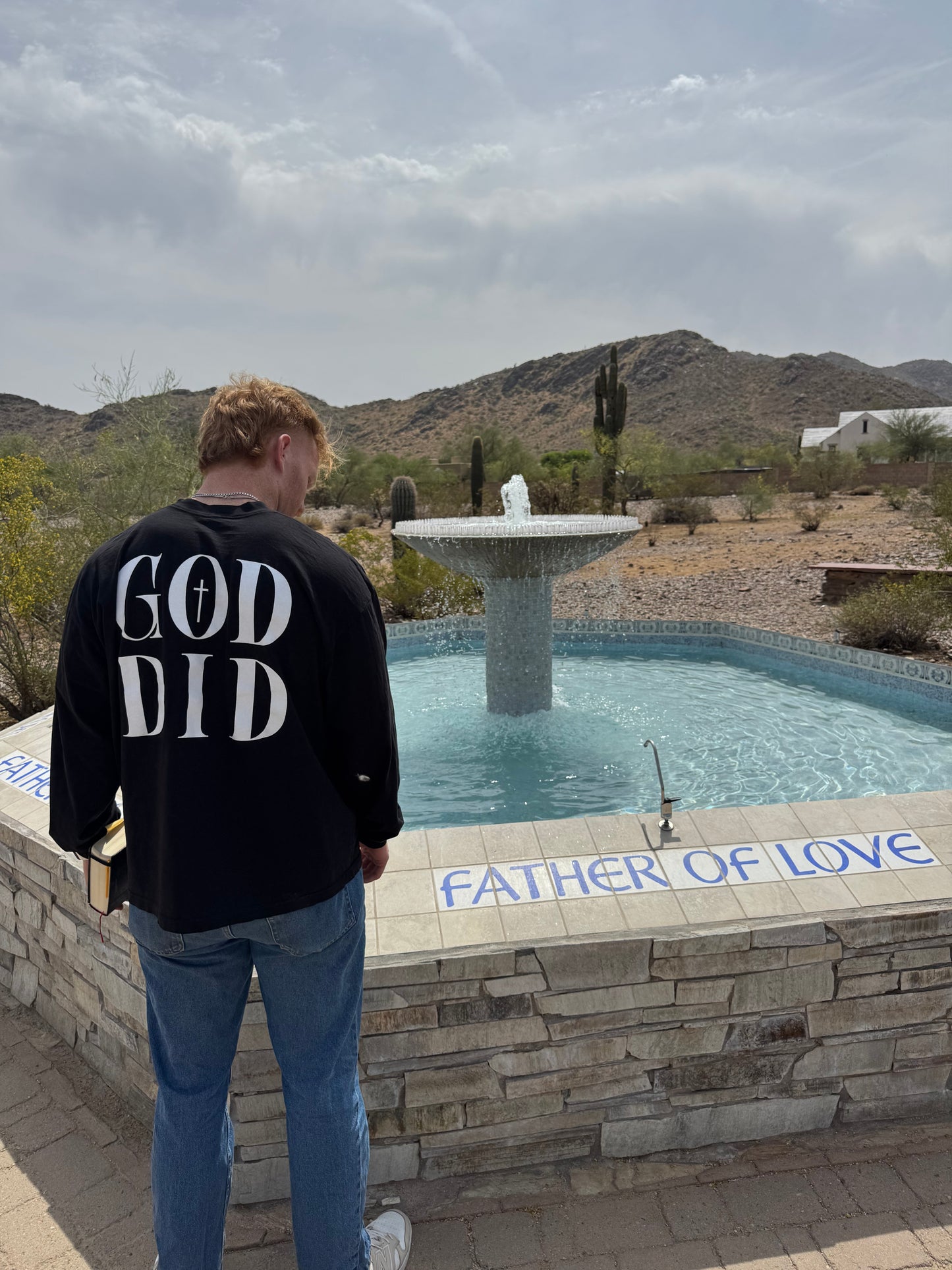 Jet Black "GOD DID" Long Sleeve T-Shirt