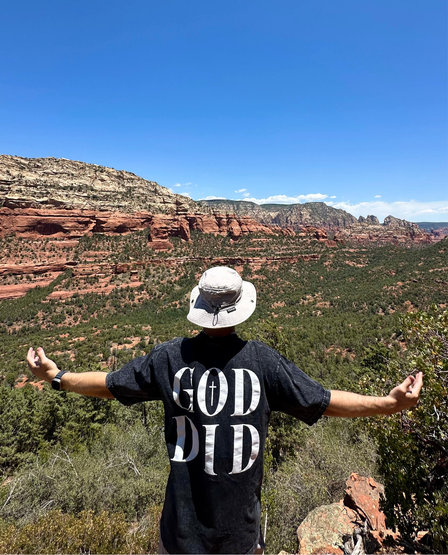 Carbon Black “GOD DID” T-Shirt