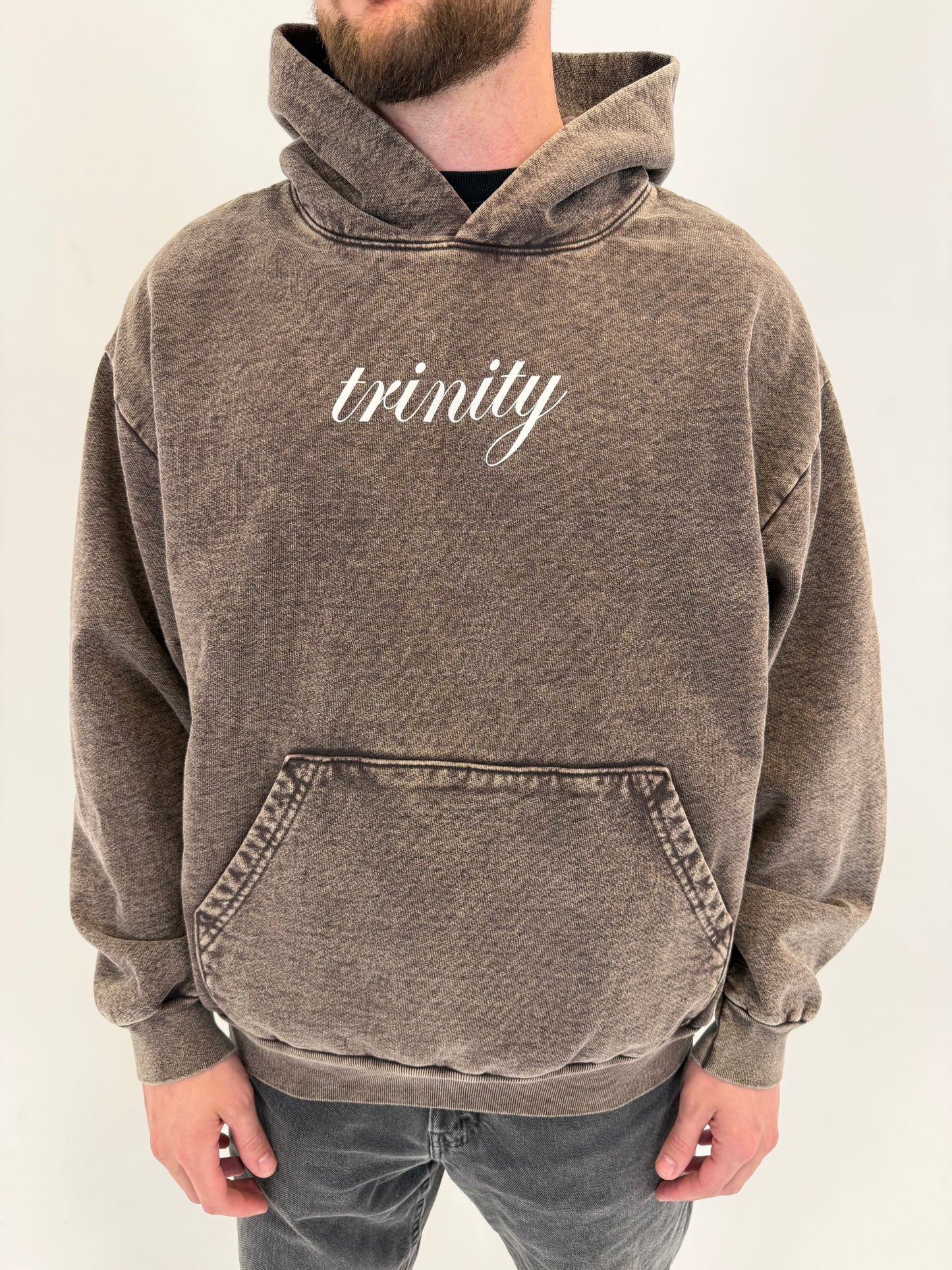 Washed Cocoa “GOD DID” Hoodie