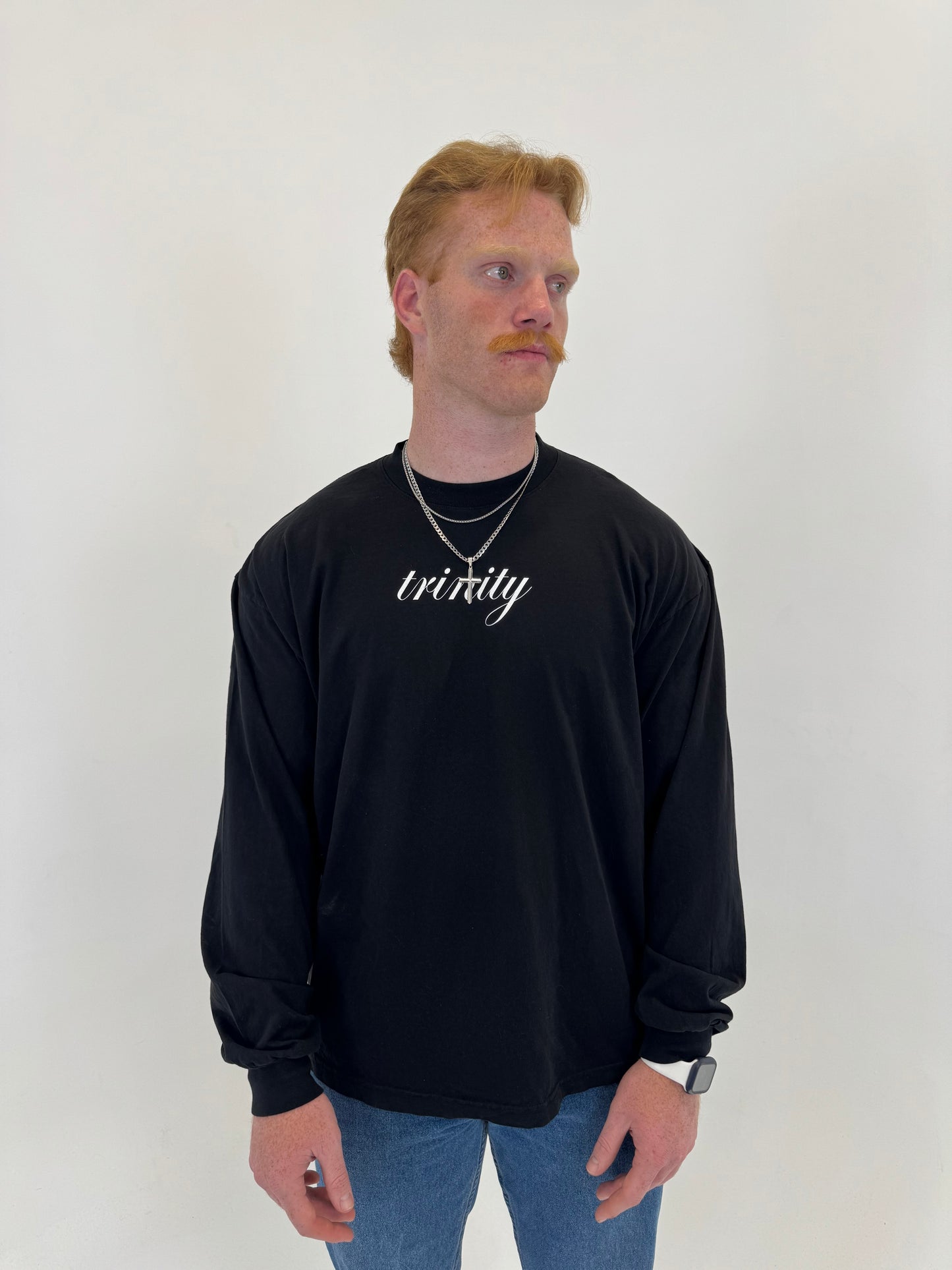 Jet Black "GOD DID" Long Sleeve T-Shirt