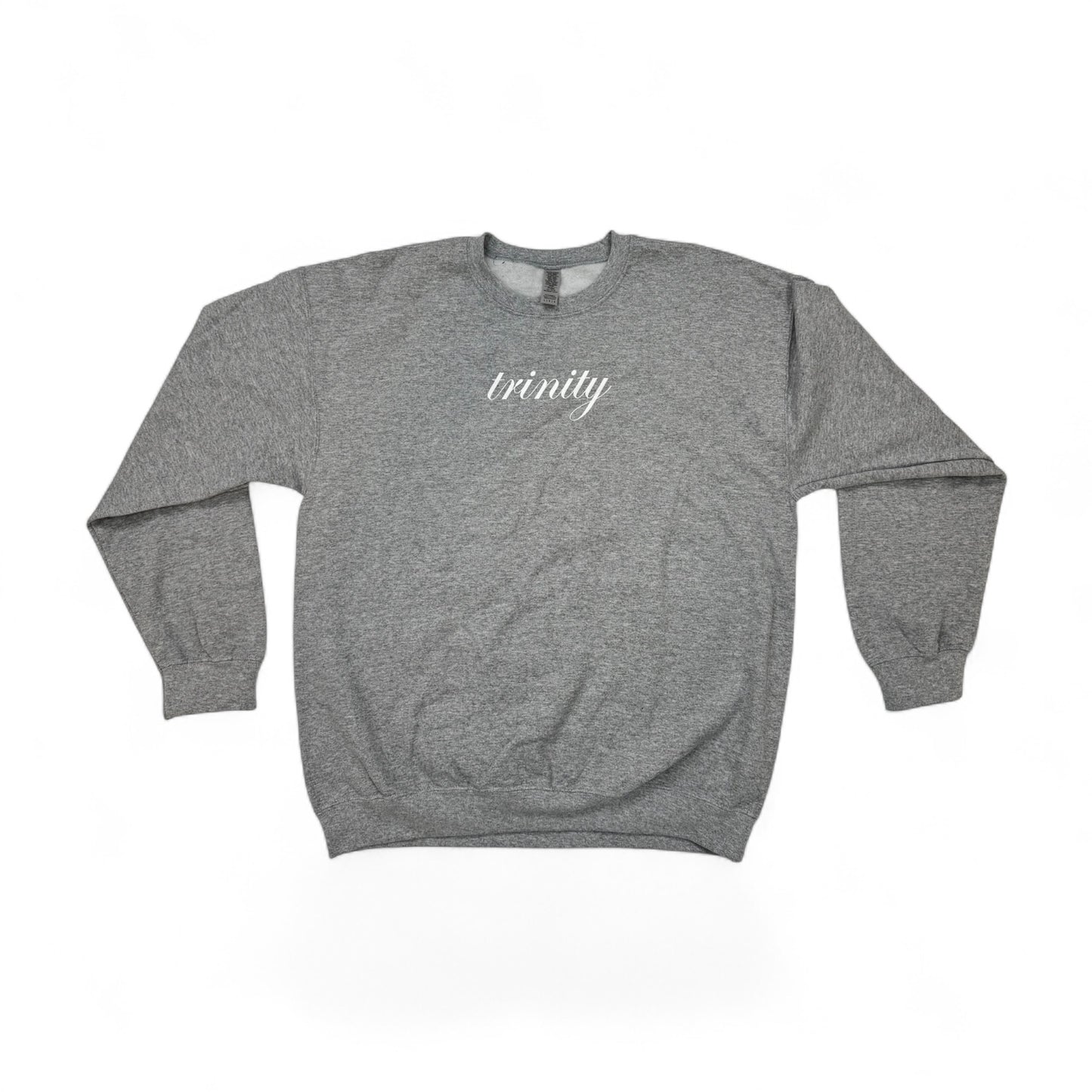 Sport Gray “GOD DID” Crewneck Sweater