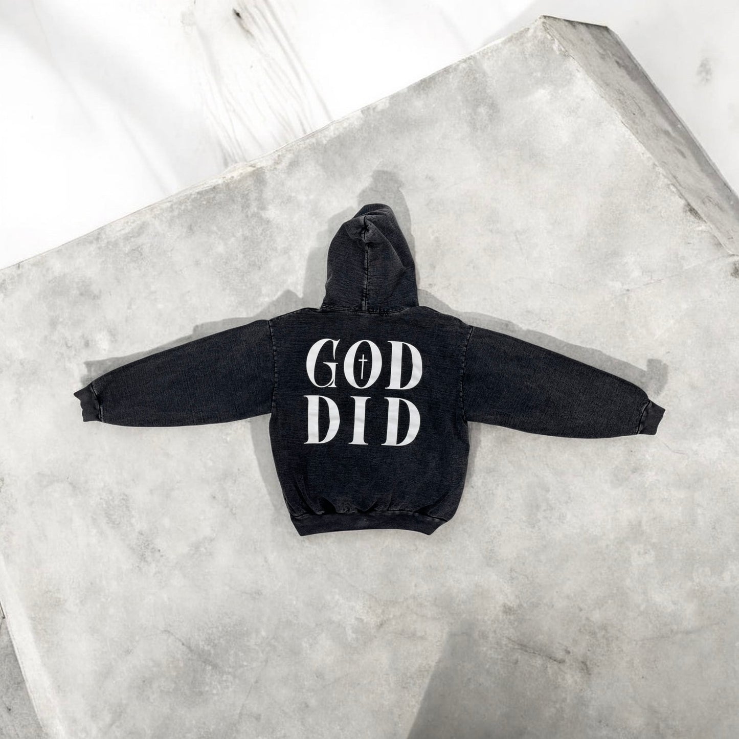 Carbon Black “GOD DID” Hoodie